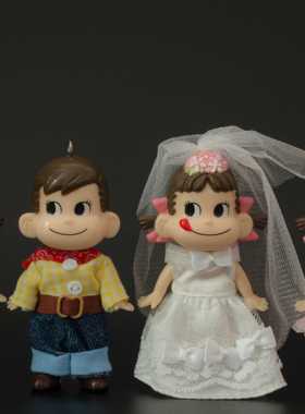 不二家牛奶妹公仔 PEKO牛奶妹 可爱牛奶妹公仔 七款一套 3个包邮