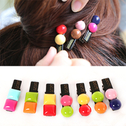 Know Connie hair accessories Korean version of the lovely chocolate colored sugar pea hair clips color half side clamp Duckbill clamp