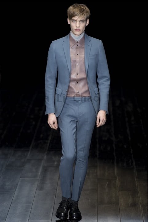 dion&banner16年春夏新款巴黎时装周走秀男士修身西服高级定制