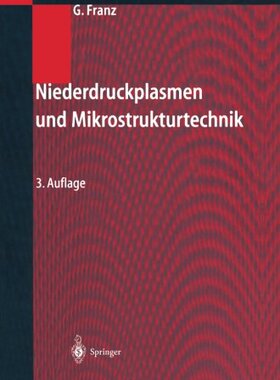 【预订】Niederdruckplasmen Und Mikrostruktur...