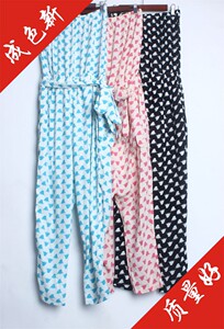 35CR067女不剪标手掌图案休闲时尚品牌清仓连衣裤连体裤