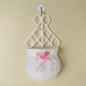 包邮 墙挂假花吊篮悬挂藤编花瓶壁挂篮 饰塑料花篮仿真花器 墙面装