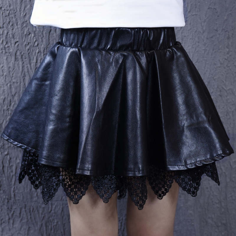 Jupe fillette en cuir - Ref 2051552 Image 1