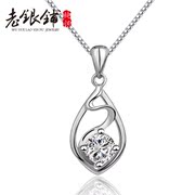 925 Silver necklace with diamonds women Korea women short clavicle necklace women fashion silver jewelry necklace gift