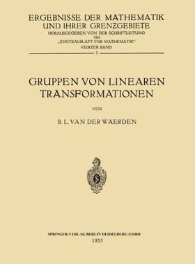 【预订】Gruppen Von Linearen Transformationen
