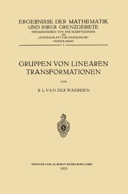 【预订】Gruppen Von Linearen Transformationen