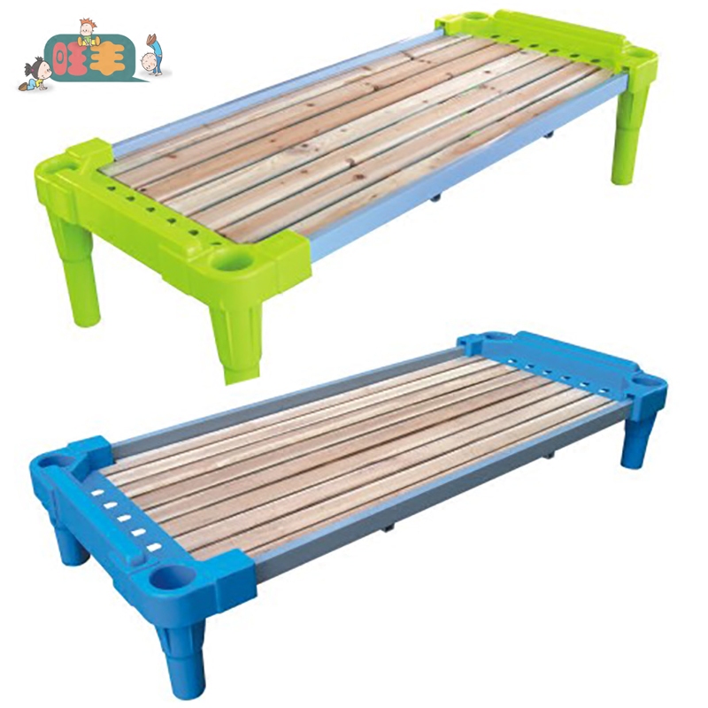 幼儿园幼儿床  塑料木板床 儿童床 宝宝午休床 午睡床 木条床