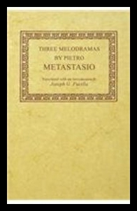 【预售】Three Melodramas by Pietro Metastasio