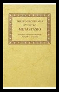 【预售】Three Melodramas by Pietro Metastasio
