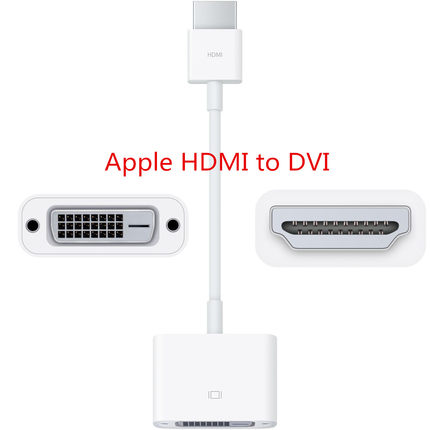 苹果电脑Apple HDMI 转 DVI转换器HDMI转DVI Macmini HDMI转DVI