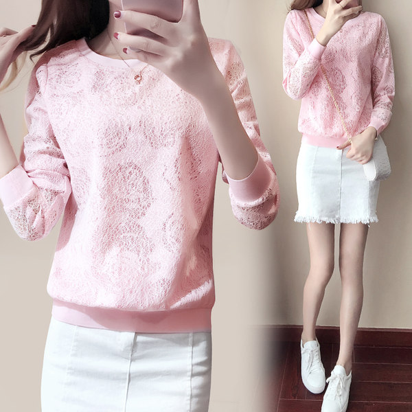 迪莎衣品 女式蕾丝上衣 聚划算+优惠券后￥59包邮（￥79-20）3色可选