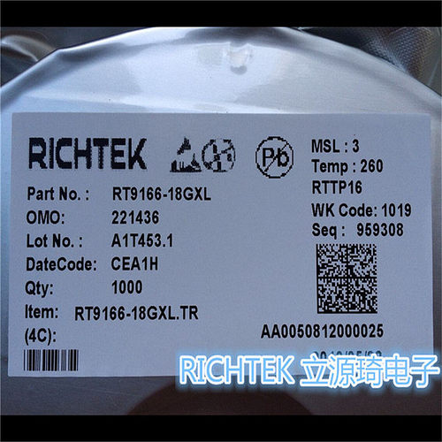 RT9166-18GXL RT9166-18PXL 丝印JN= SOT89进口原装 可直拍 出样