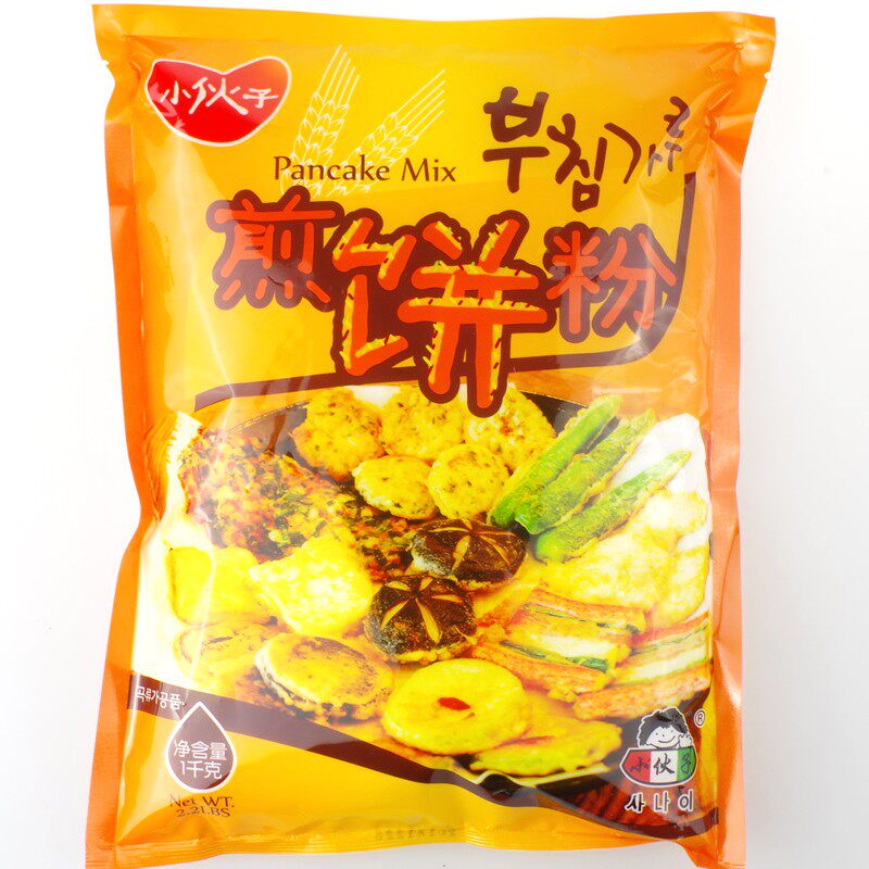 2件包邮小伙子煎饼粉1kg 韩国泡菜饼粉轻食韩式低筋披萨饼烙饼粉