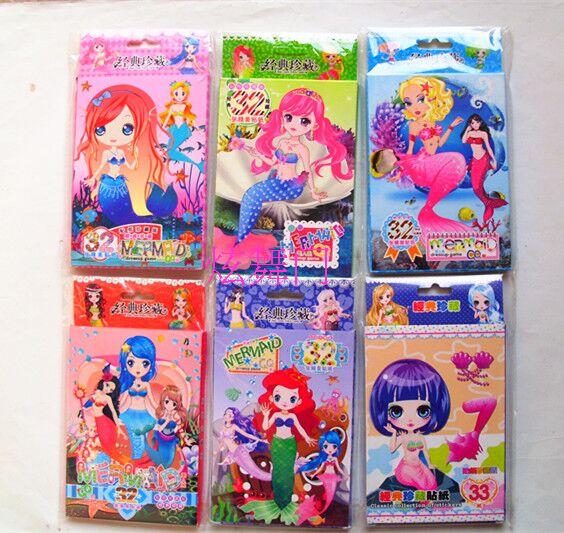 儿童怀旧平面贴纸贴画QQ换装秀天使衣橱芭比娃娃SD娃娃KT猫