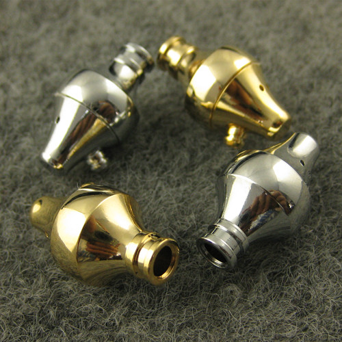 9 10mm耳机壳纯铜电镀夜壶DIY升级入耳式外壳电镀金金属耳机配件