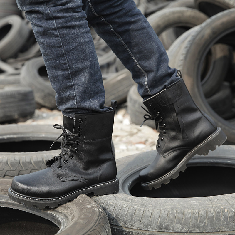 Boots militaires pour homme - choc - Ref 1402148 Image 1