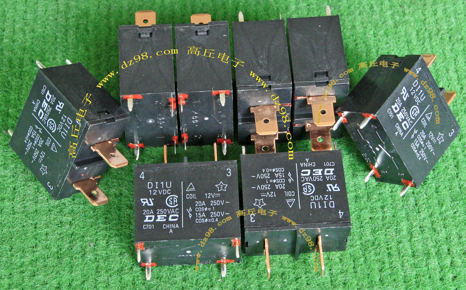 DEC DI1U 12VDC 20A 250V 空调继电器 热水器继电器