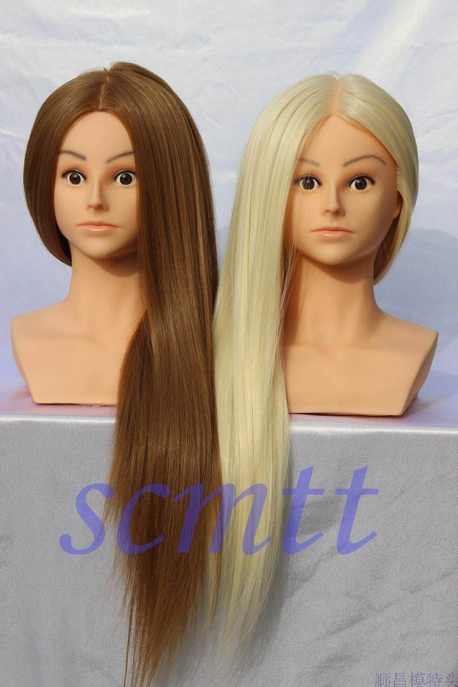 包邮带肩膀烫卷染色修剪假人头