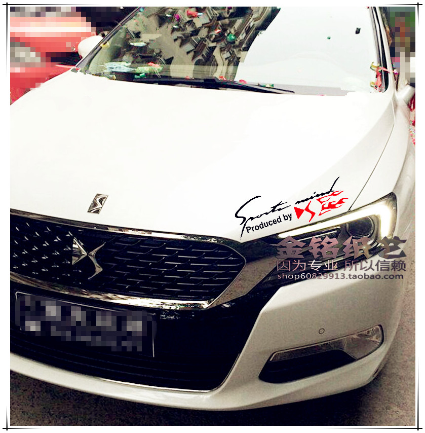 适用于雪铁龙DS6 5s灯眉贴纸新世嘉签名贴反光车贴汽车装饰改装