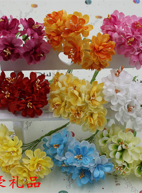 仿真花假花diy花环用绢花