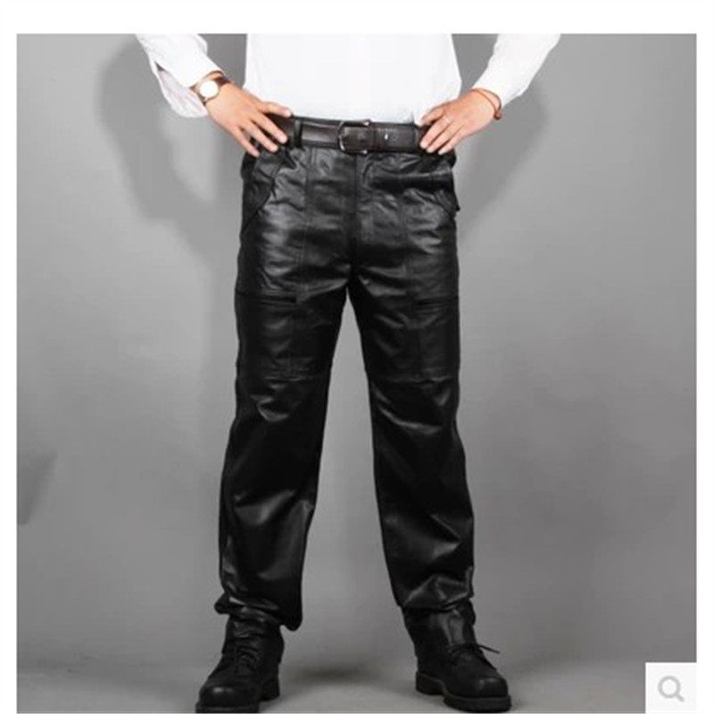 Pantalon cuir homme droit pour hiver - Ref 1493306 Image 1