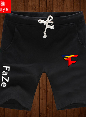 FaZe战队短裤五分裤子队服男士CSGO夏季沙滩裤运动休闲裤短卫裤夏