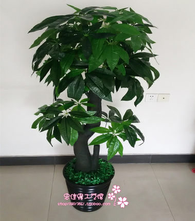 假树发财树仿真植物大型落地盆栽景塑料装饰假花仿真客厅室内绿植