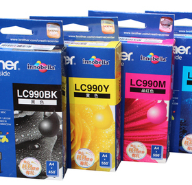 原装正品兄弟LC990墨盒 MFC-290C MFC-250C 490CW 6490CW 4色套装