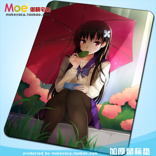 散华礼弥鼠标垫 僵尸哪有那么萌 鼠标垫 加厚包边锁边 动漫鼠标垫