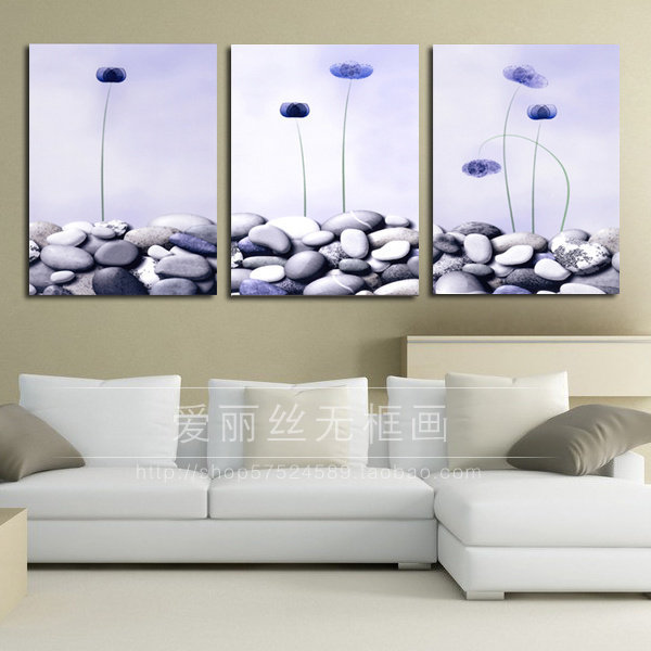 现代客厅水晶装饰画时尚沙发背景墙无框画抽象挂画三联画 鹅卵石|msdalam kategori Aksesori rumah, lukisan hiasan, lukisan hiasan moden - dari Buy2taobao.com untuk memberikan perkhidmatan ejen Taobao profesional membeli
