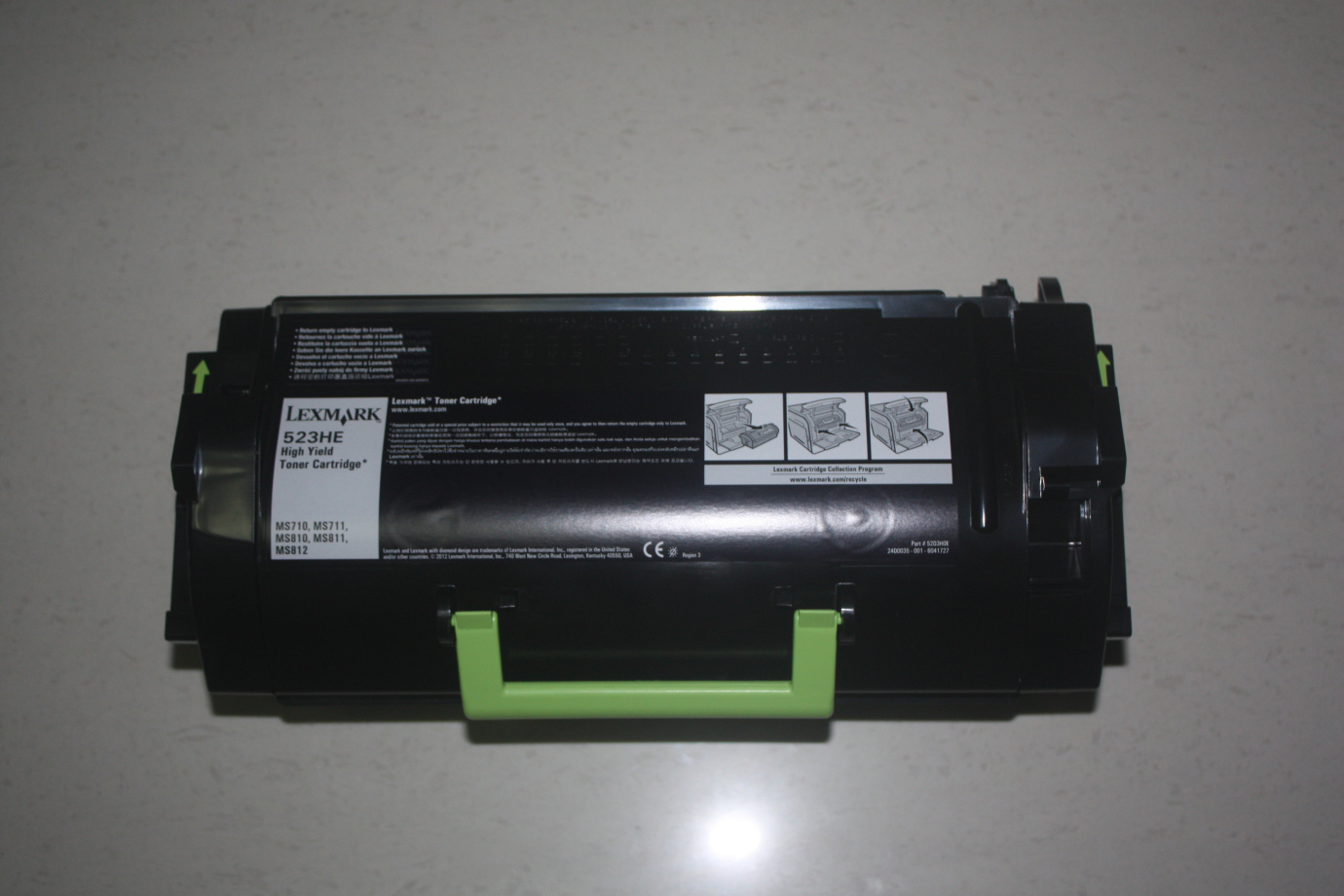 适用 Lexmark MS710 MS711 MS810DN MS811 MS812DN 523HE  粉盒