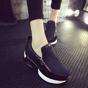 Spring and Autumn maple Millennium 2015 new thick-soled casual shoes low Lok Fu shoes Korean lazy foot cushion shoes shoes