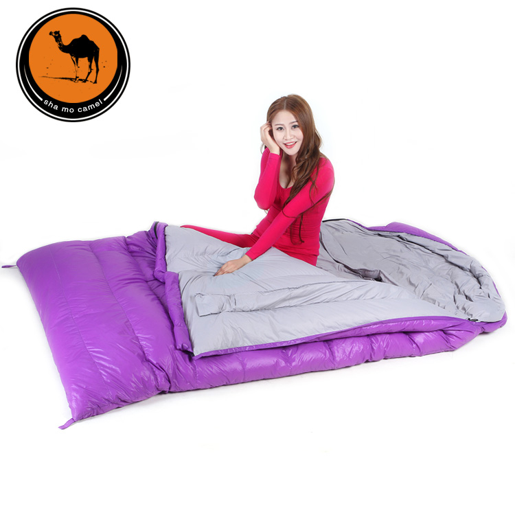 睡袋户外室内午休成人春秋夏季羽绒情侣野营双人睡袋