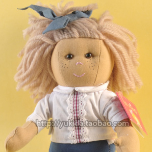 正版西班牙LaNina布娃娃芭比娃娃绣线毛绒布艺类玩具公仔