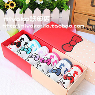 6条价儿童内裤卡通KT猫纯棉三角短裤女童全棉内裤不夹pp