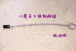 短链 姚鸿明 鹩哥八哥喜鹊 白颈乌鸦专用皮套脚链 25厘米伯劳专用