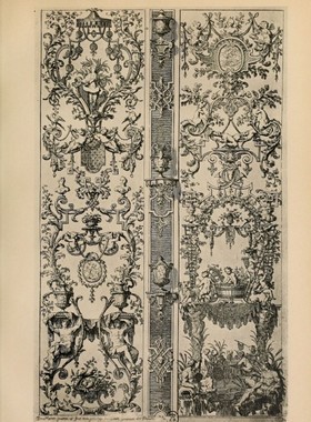 设计素材 1890年献给路易十四的巴洛克风格装饰图案 262P