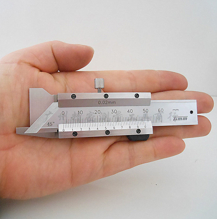 特价0-6mm 15度30度45度倒角规 倒角卡尺 倒角测量 倒角游标卡尺