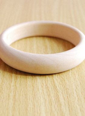 特价毛胚木头diy漆画材料手镯