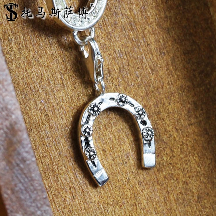 花纹马蹄铁吊坠-托马斯萨博外贸时尚个性挂坠挂件horseshoe charm