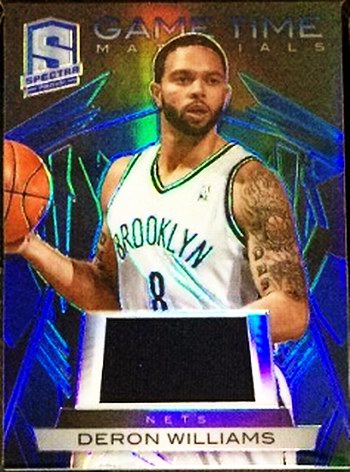 NBA球星卡 Panini 德隆 威廉姆斯 光谱球衣卡限15 篮网队