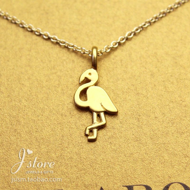 dogeared美国银镀金火烈鸟锁骨链