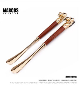 适尔 纯黄铜鞋拔子精品黄铜鞋抽 超长铜鞋拔子 穿鞋器提鞋器 鞋耙