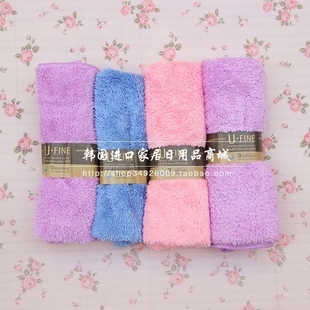 单条特价 FINE超细纤维软毛巾超强吸水长毛毛巾大小号 韩国进口