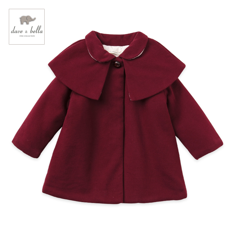 Manteau pour fille DAVEBELLA en flanelle - Ref 2162004 Image 1