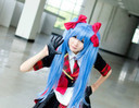 AKB0048 岸田美森 天蓝色双马尾 cosplay假发