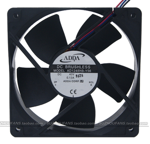 ADDA AD1248HB-Y56 40V 0.13A 12032 双滚珠 散热风扇 一对2只