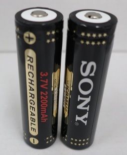 3600毫安强光手电筒 3.7V 风扇电池 18650锂电池 高容量