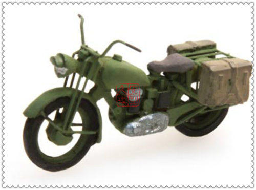 久安铁道 ARTITEC 387.07 Triumph 凯旋摩托车模型 英军绿