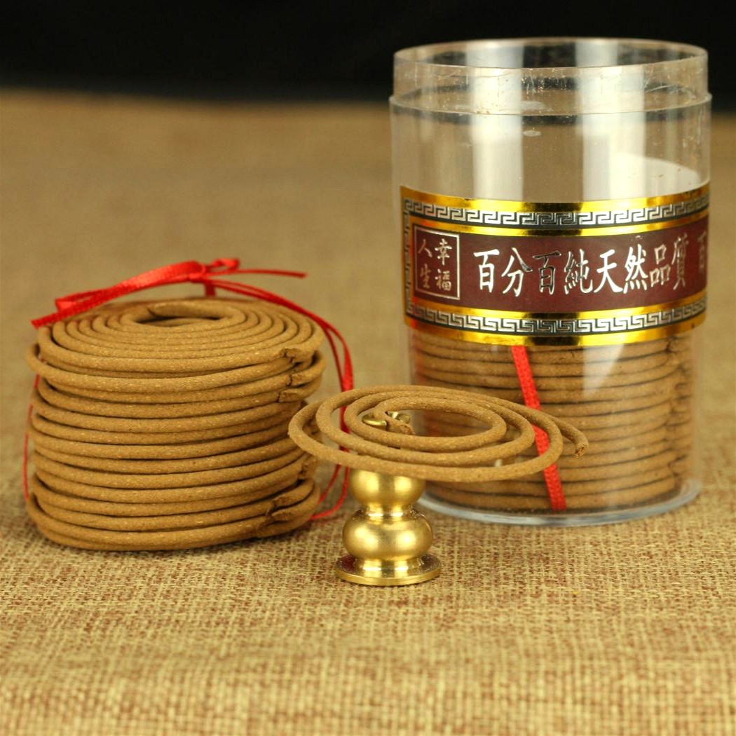 天然老山檀香盘香塔香熏香佛香舒缓精神 香薰香炉香插 1.5小时